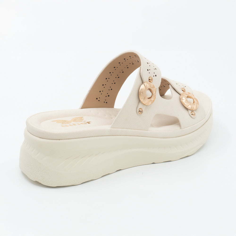 SANDALIA MUJER STHEF CASUAL BEIGE 8466