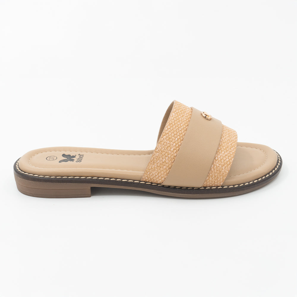 SANDALIA MUJER STHEF CASUAL BEIGE 8454