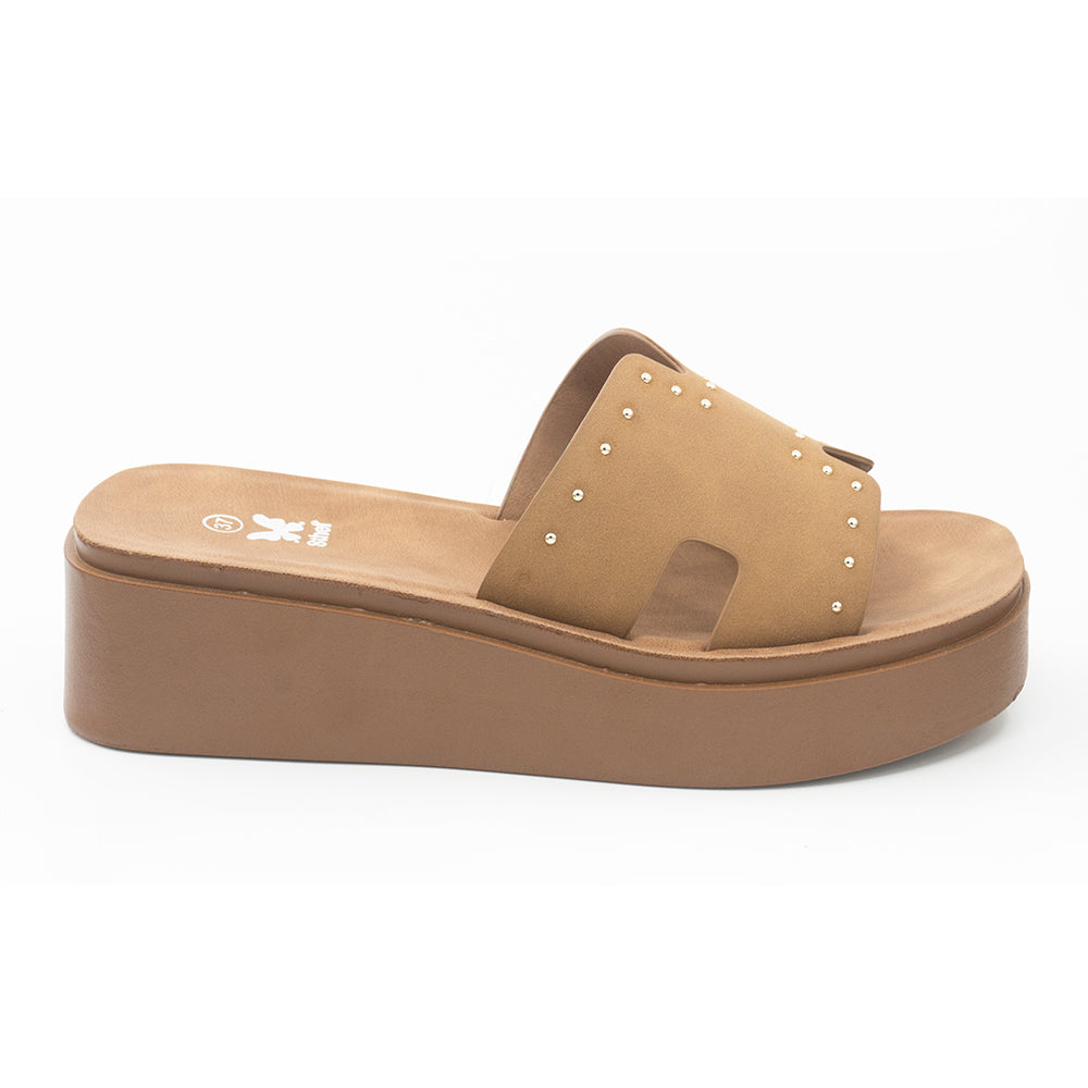 SANDALIA MUJER STHEF CASUAL CAMEL 8431