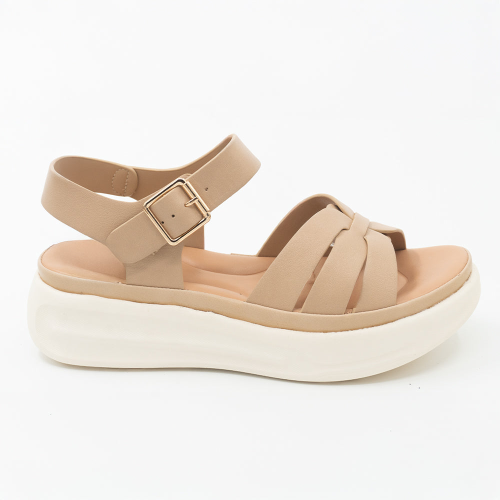 SANDALIA MUJER STHEF CASUAL BEIGE 8447