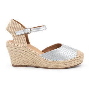 SANDALIA MUJER STHEF CASUAL PLATA 8423