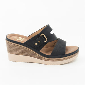SANDALIA MUJER STHEF CASUAL NEGRO 8469