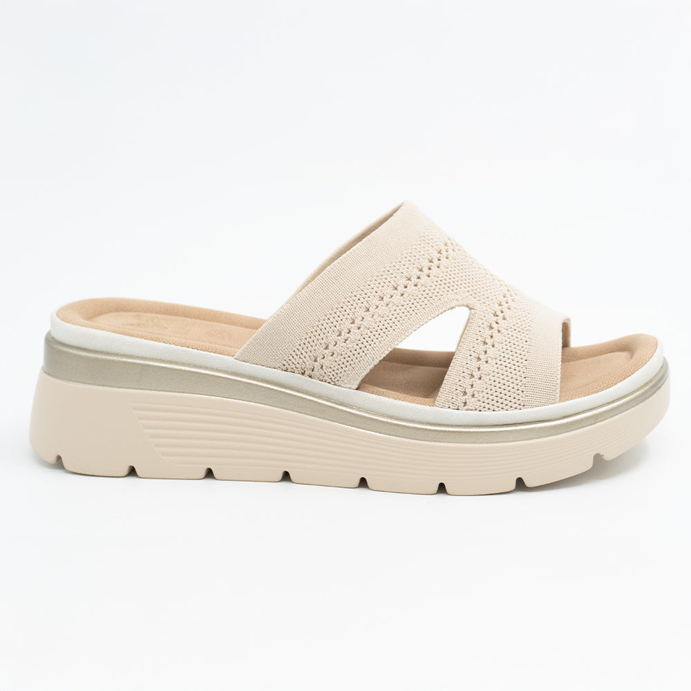 SANDALIA MUJER STHEF CASUAL BEIGE 8472