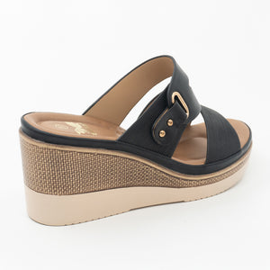 SANDALIA MUJER STHEF CASUAL NEGRO 8469