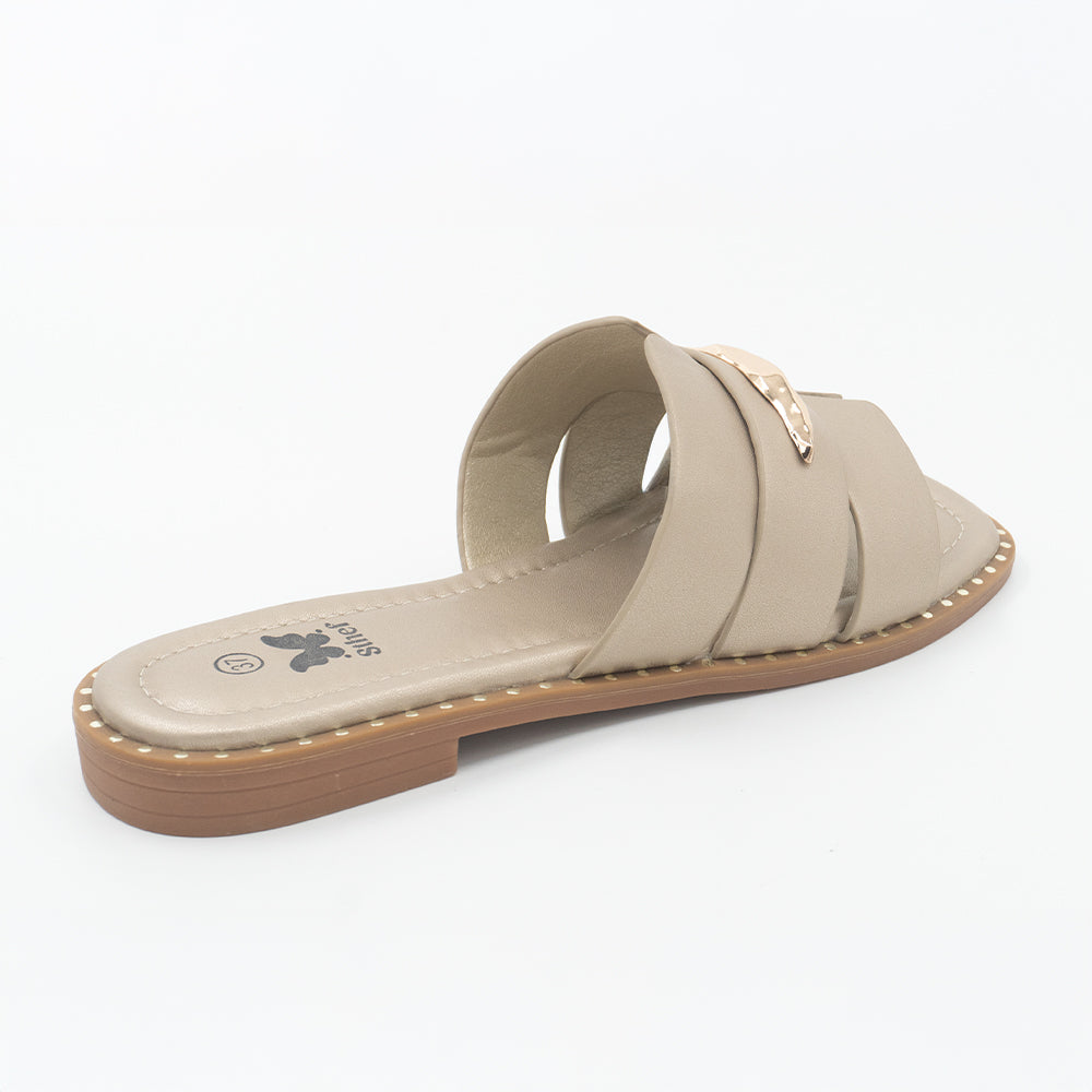 SANDALIA MUJER STHEF CASUAL DORADO 8456