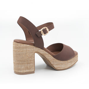 SANDALIA MUJER STHEF CASUAL CAFE 8420