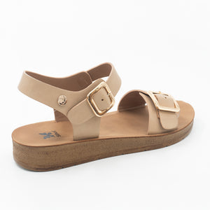 SANDALIA MUJER STHEF CASUAL BEIGE 8463