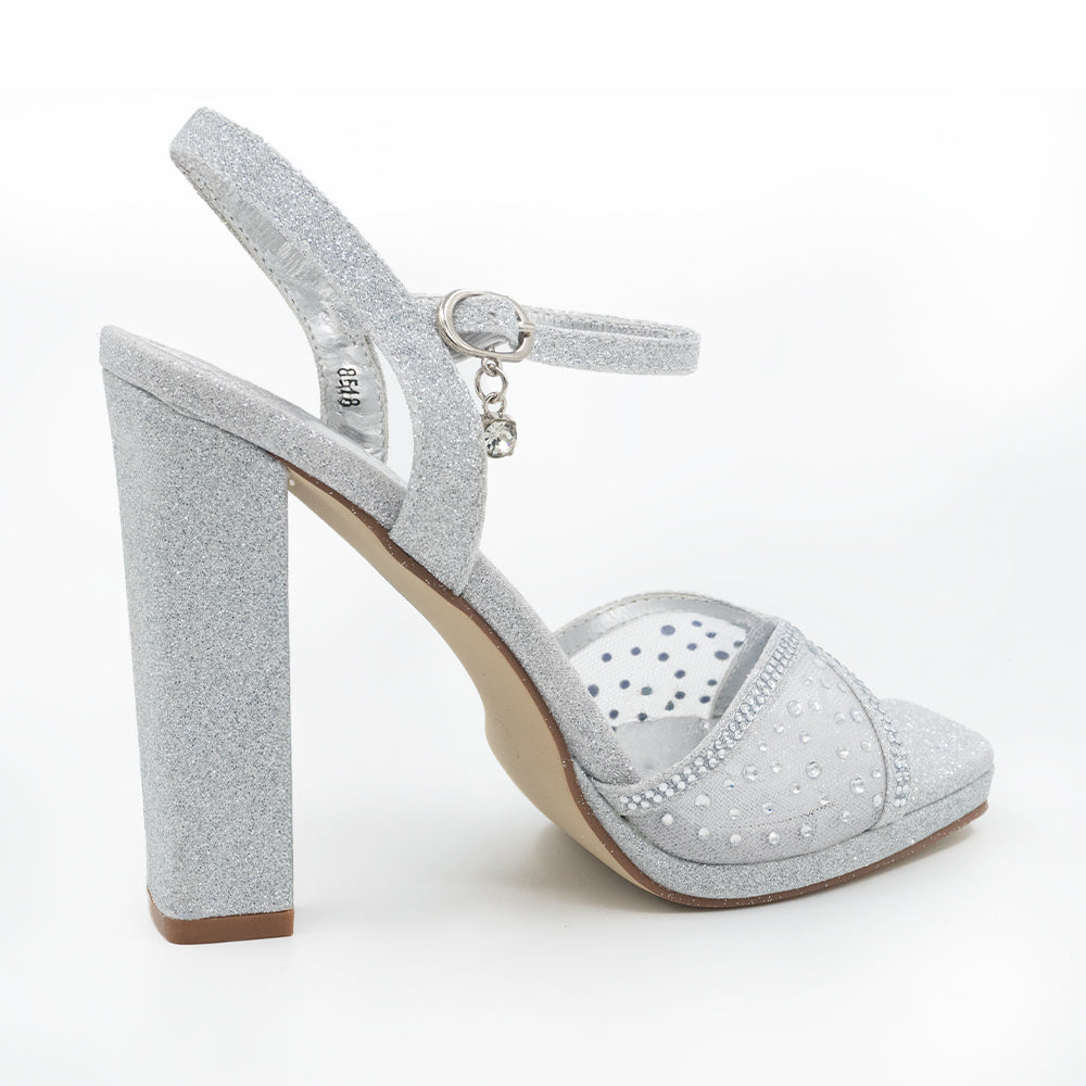 SANDALIA MUJER STHEF FIESTA PLATA 8518