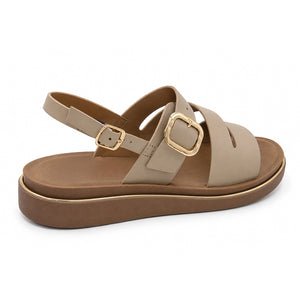 SANDALIA MUJER STHEF CASUAL BEIGE 8381