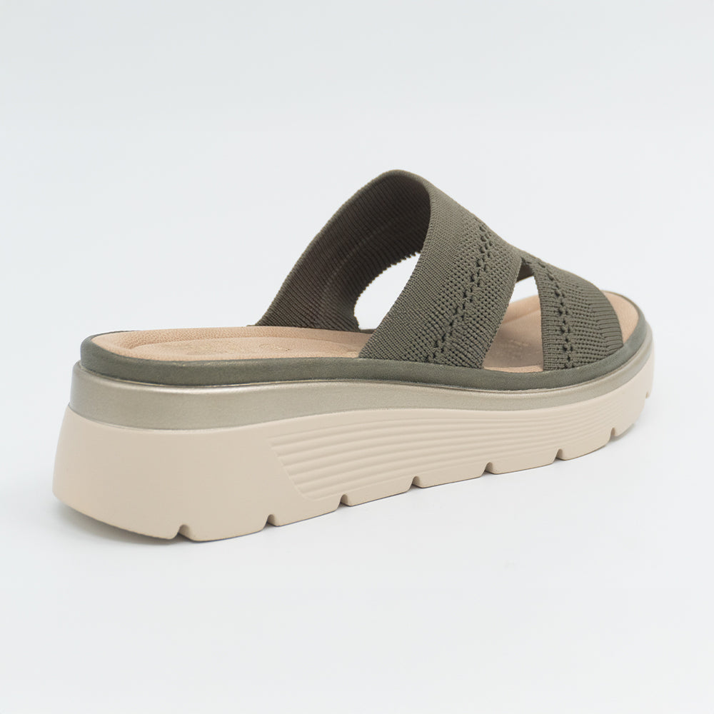 SANDALIA MUJER STHEF CASUAL OLIVO 8472