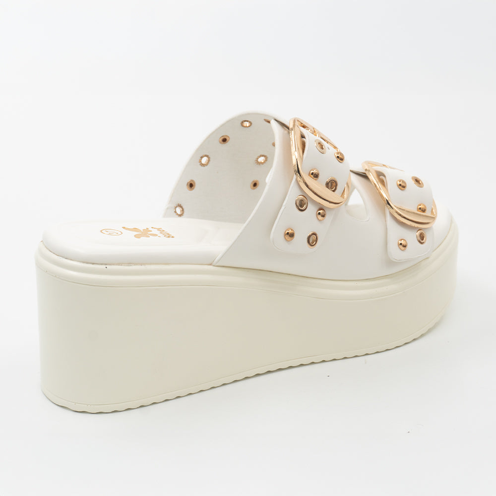 SANDALIA MUJER STHEF CASUAL BLANCO 8437
