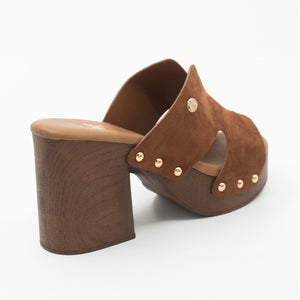 SANDALIA MUJER STHEF CASUAL MARRON 8434