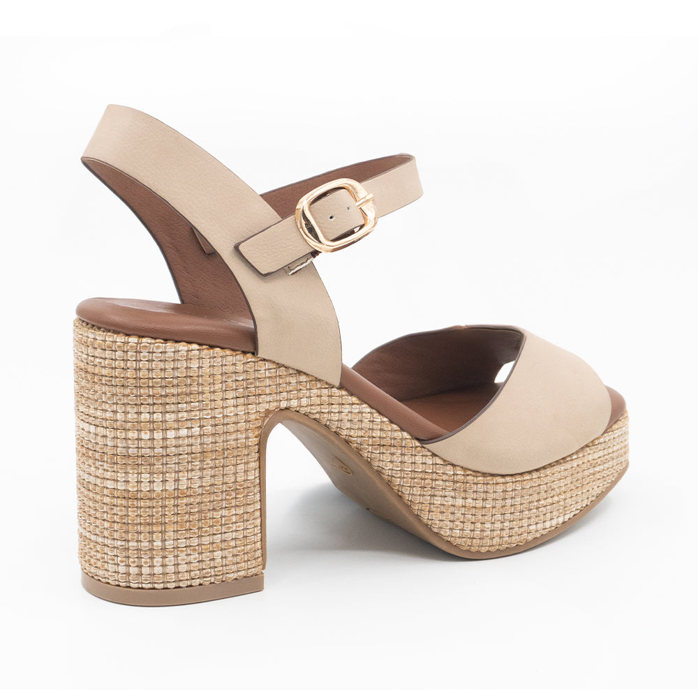 SANDALIA MUJER STHEF CASUAL BEIGE 8420