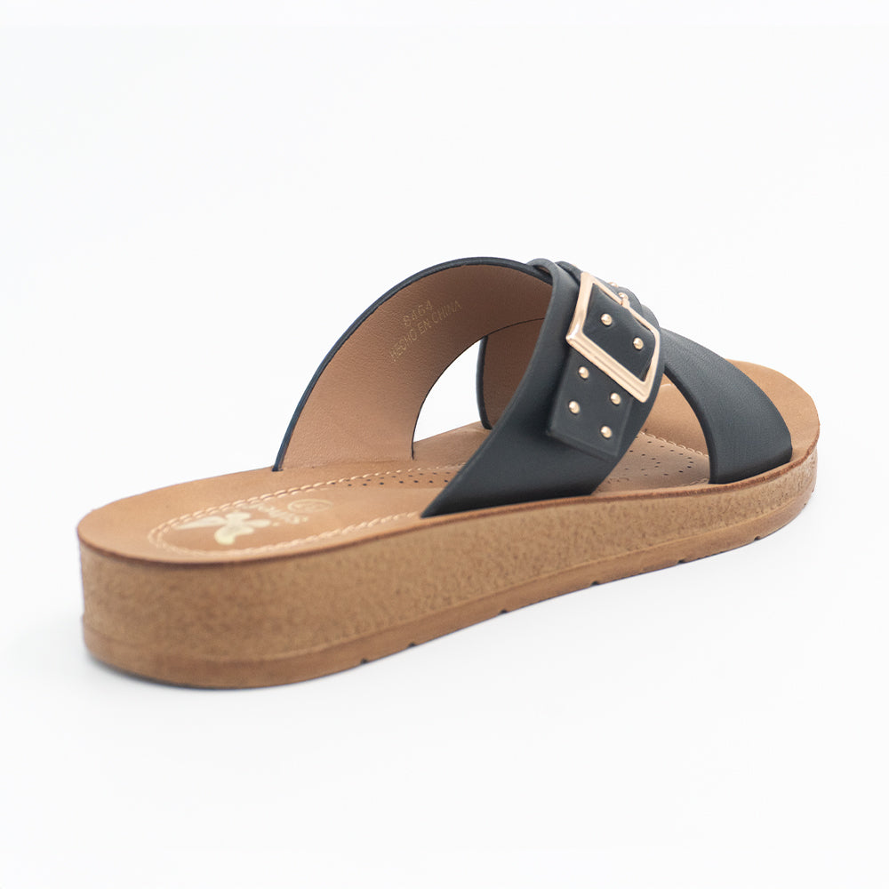 SANDALIA MUJER STHEF CASUAL NEGRO 8464