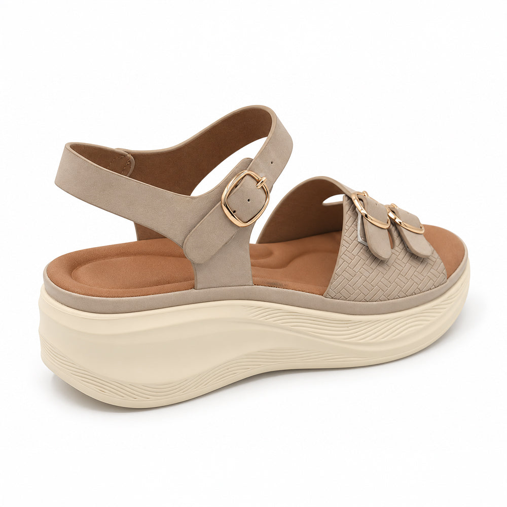 SANDALIA MUJER STHEF CASUAL BEIGE 8448