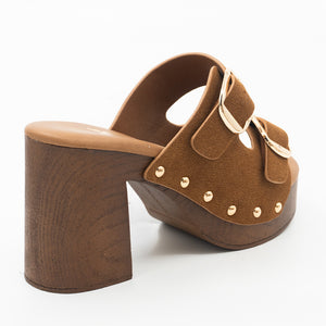 SANDALIA MUJER STHEF CASUAL COGNAC 8435