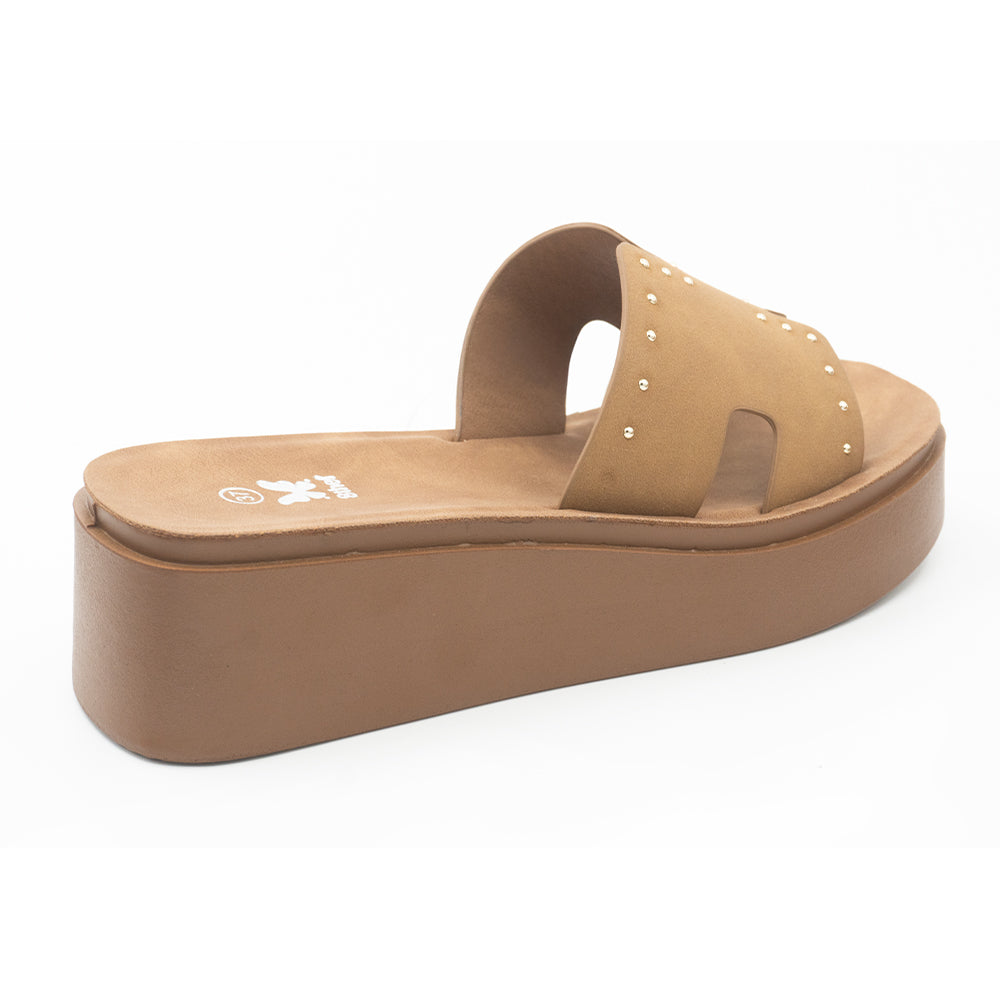 SANDALIA MUJER STHEF CASUAL CAMEL 8431