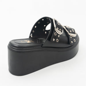 SANDALIA MUJER STHEF CASUAL NEGRO 8437