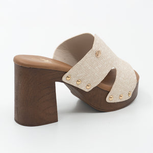 SANDALIA MUJER STHEF CASUAL BEIGE 8434
