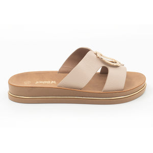 SANDALIA MUJER STHEF CASUAL BEIGE 8379