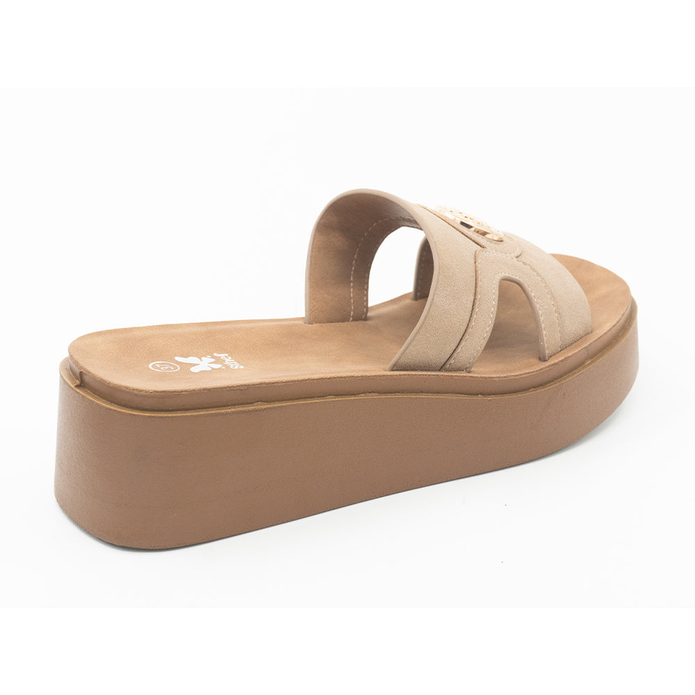 SANDALIA MUJER STHEF CASUAL BEIGE 8429