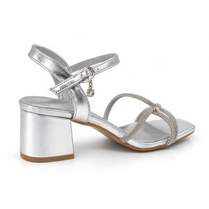 SANDALIA MUJER STHEF FIESTA PLATA 8527