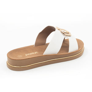 SANDALIA MUJER STHEF CASUAL BLANCO 8379