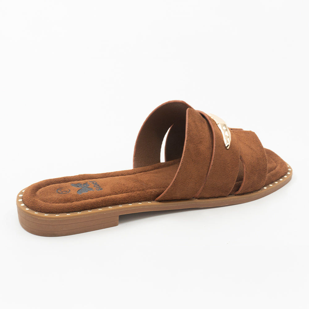 SANDALIA MUJER STHEF CASUAL MARRON 8456