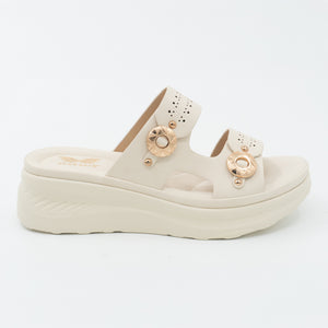 SANDALIA MUJER STHEF CASUAL BEIGE 8466