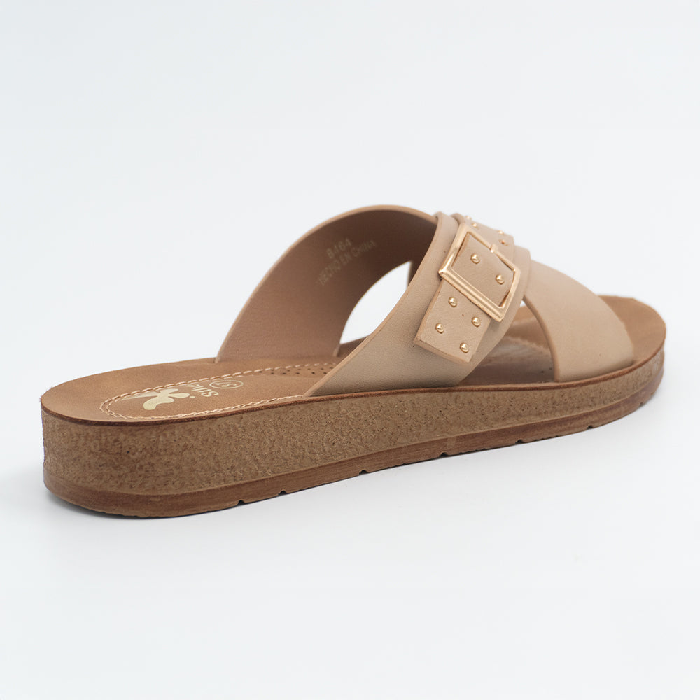 SANDALIA MUJER STHEF CASUAL BEIGE 8464