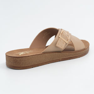 SANDALIA MUJER STHEF CASUAL BEIGE 8464