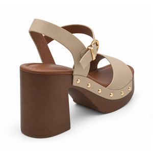 SANDALIA MUJER STHEF CASUAL BEIGE 8415