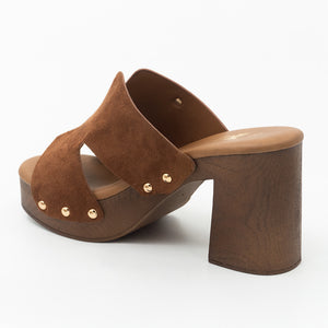 SANDALIA MUJER STHEF CASUAL MARRON 8434