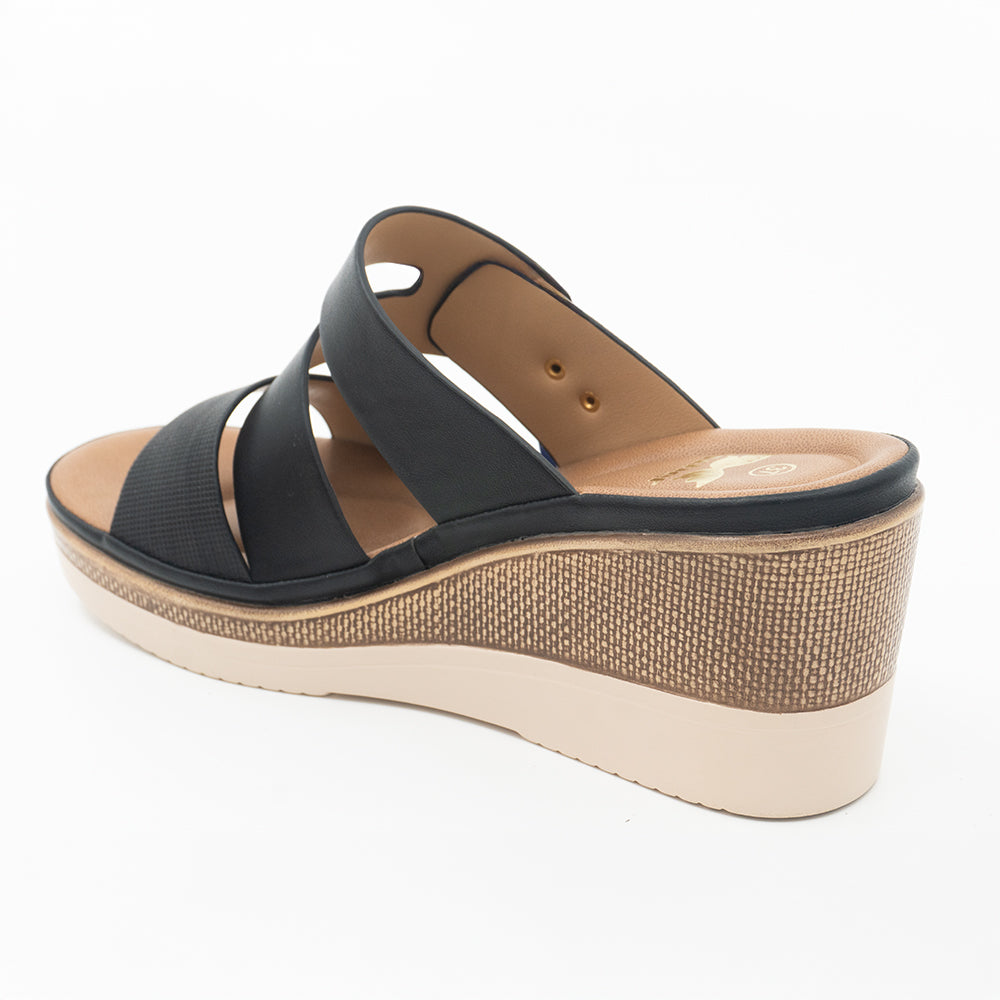 SANDALIA MUJER STHEF CASUAL NEGRO 8469