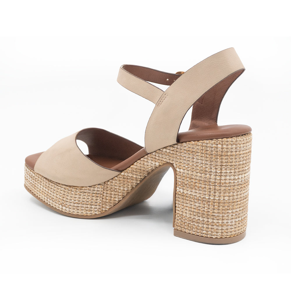 SANDALIA MUJER STHEF CASUAL BEIGE 8420