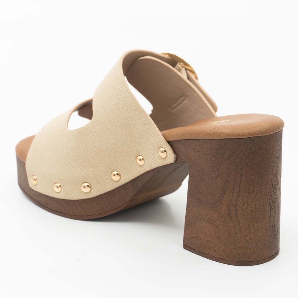 SANDALIA MUJER STHEF CASUAL BEIGE 8435