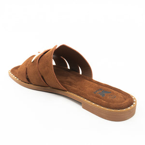 SANDALIA MUJER STHEF CASUAL MARRON 8456