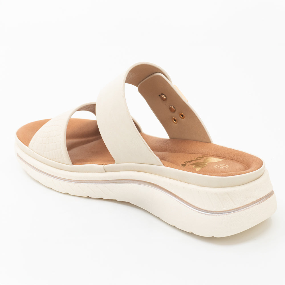 SANDALIA MUJER STHEF CASUAL BEIGE 8446