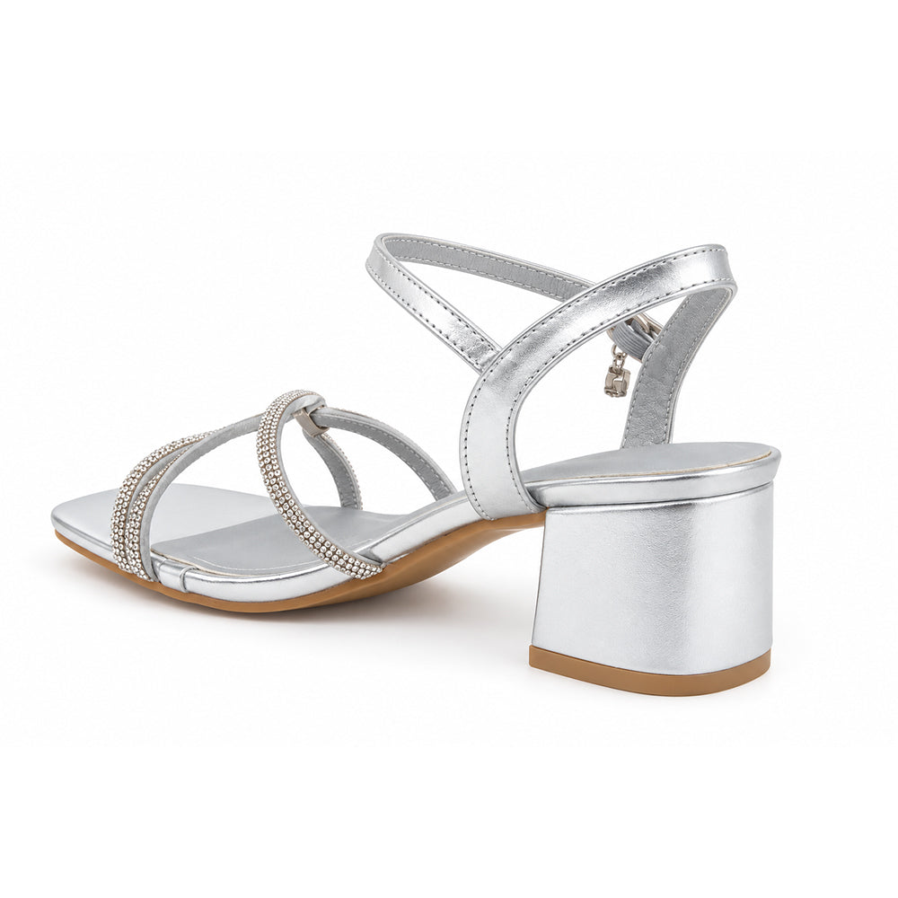SANDALIA MUJER STHEF FIESTA PLATA 8527