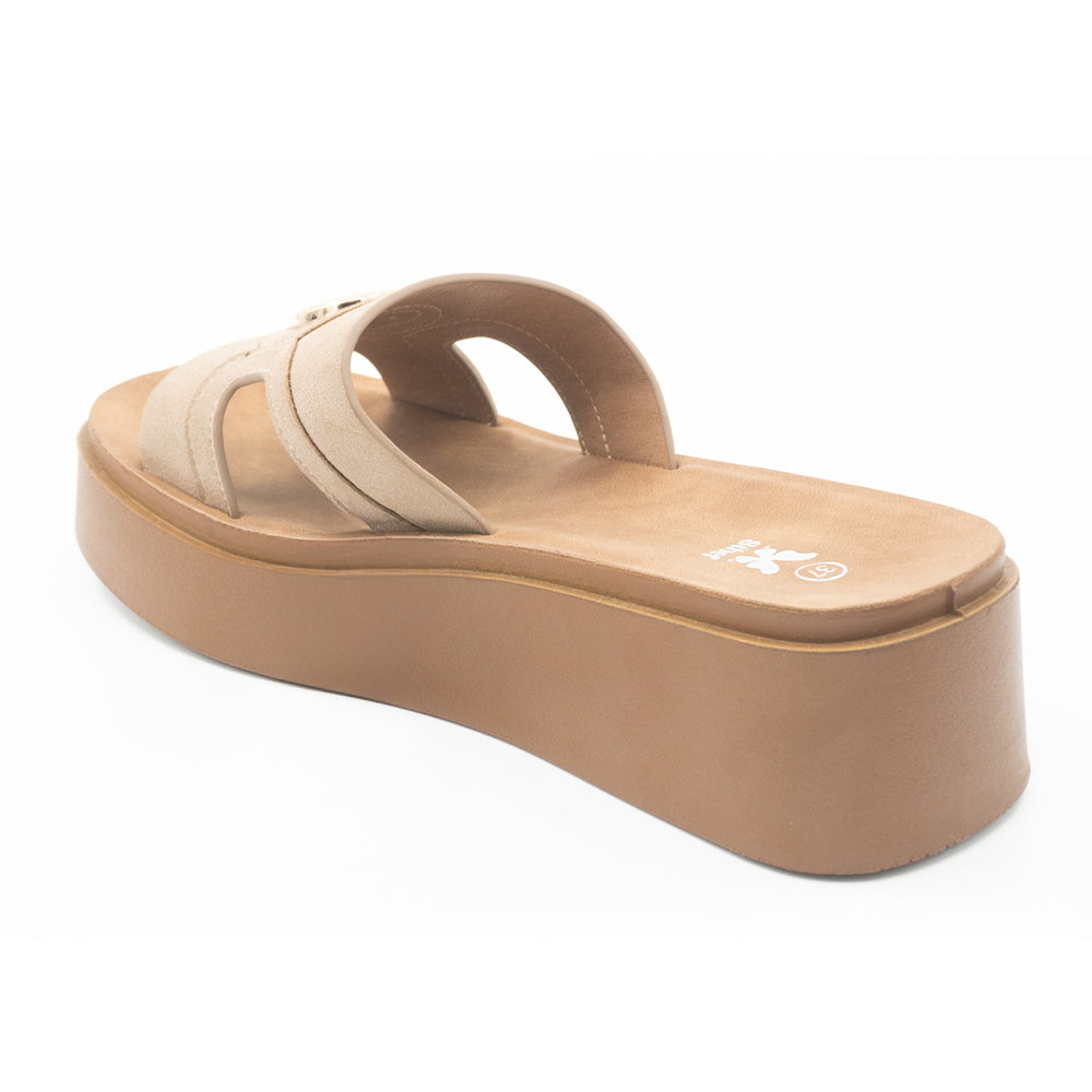 SANDALIA MUJER STHEF CASUAL BEIGE 8429