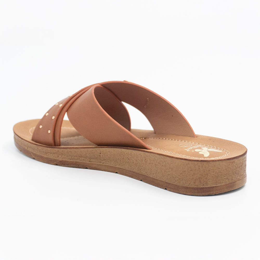 SANDALIA MUJER STHEF CASUAL CAMEL 8464