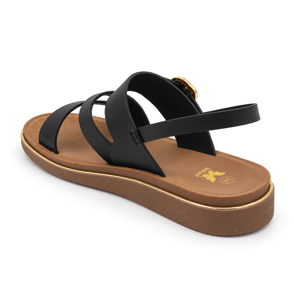 SANDALIA MUJER STHEF CASUAL NEGRO 8381