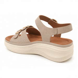 SANDALIA MUJER STHEF CASUAL BEIGE 8448