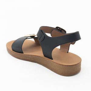 SANDALIA MUJER STHEF CASUAL NEGRO 8463