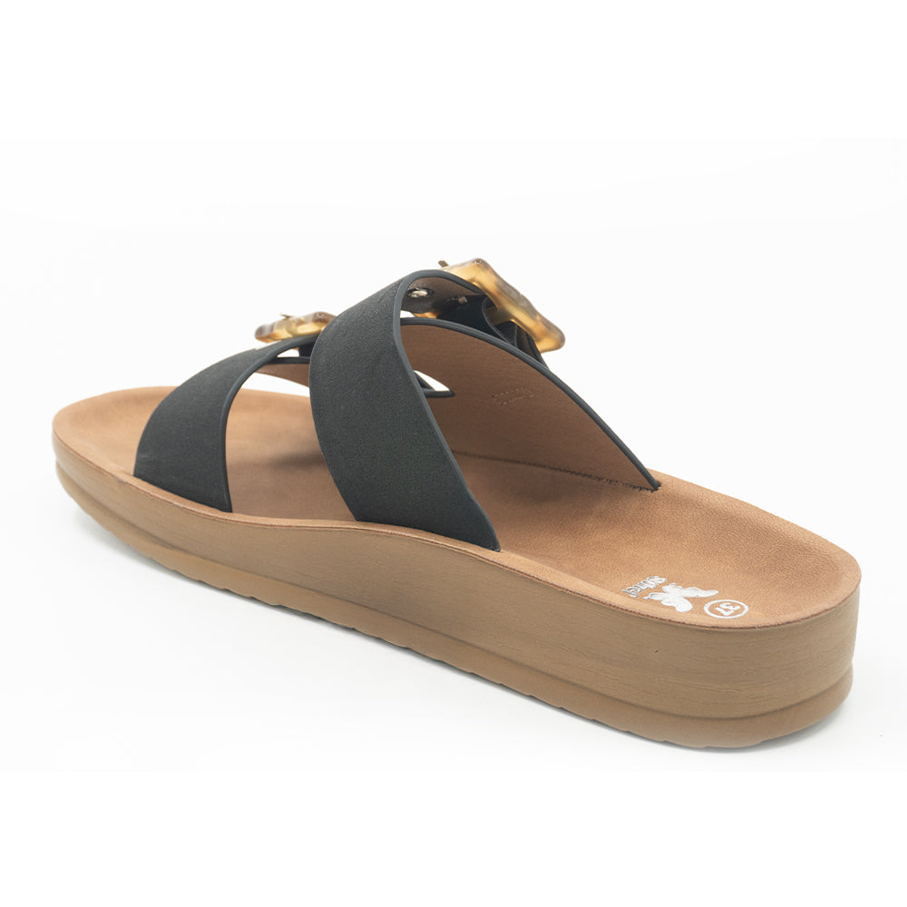 SANDALIA MUJER STHEF CASUAL NEGRO 8425