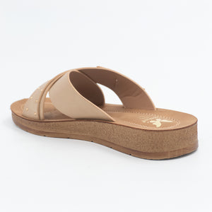 SANDALIA MUJER STHEF CASUAL BEIGE 8464