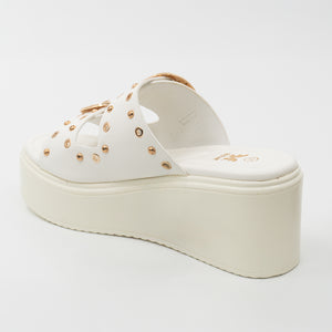 SANDALIA MUJER STHEF CASUAL BLANCO 8437