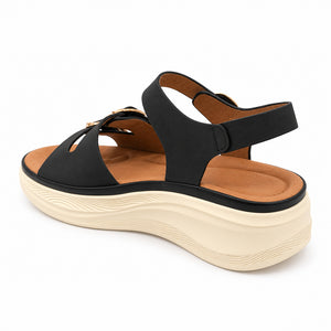 SANDALIA MUJER STHEF CASUAL NEGRO 8448