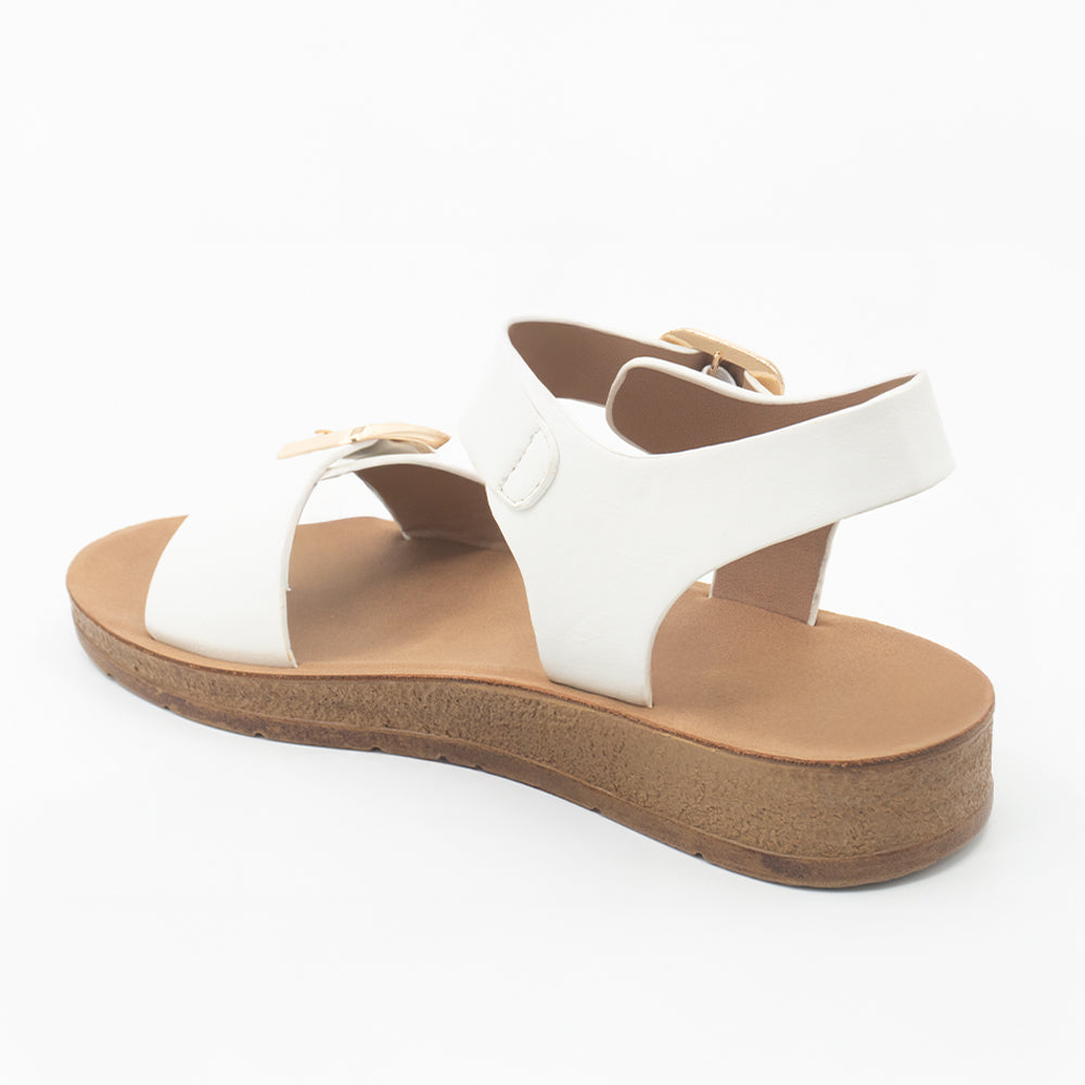 SANDALIA MUJER STHEF CASUAL BLANCO 8463