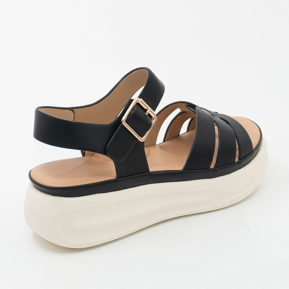 SANDALIA MUJER STHEF CASUAL NEGRO 8447